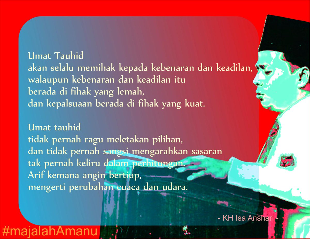 waicak's tweet photo. Umat Tauhid
arif membaca situasi
dan bijak dalam betindak

#majalahAmanu #waicak http://t.co/66h04lNKN0