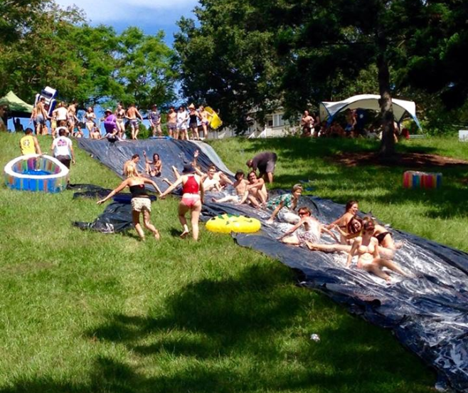Indo_Style_'s tweet photo. Former @RoseofTralee_ celebrates #AustraliaDay in Melbourne with giant 'Slip n' Slide': http://t.co/e7s3EkDfW2 http://t.co/b7qa6e4zNO