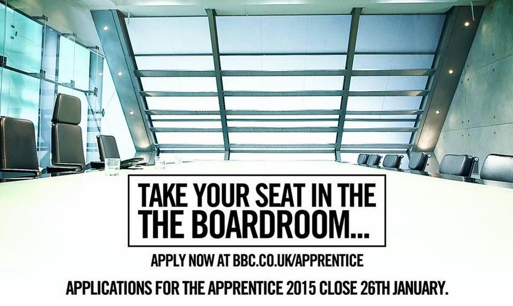 APPLICATIONS CLOSE TODAY! If you want to take part in this year's Apprentice, click here bbc.co.uk/apprentice