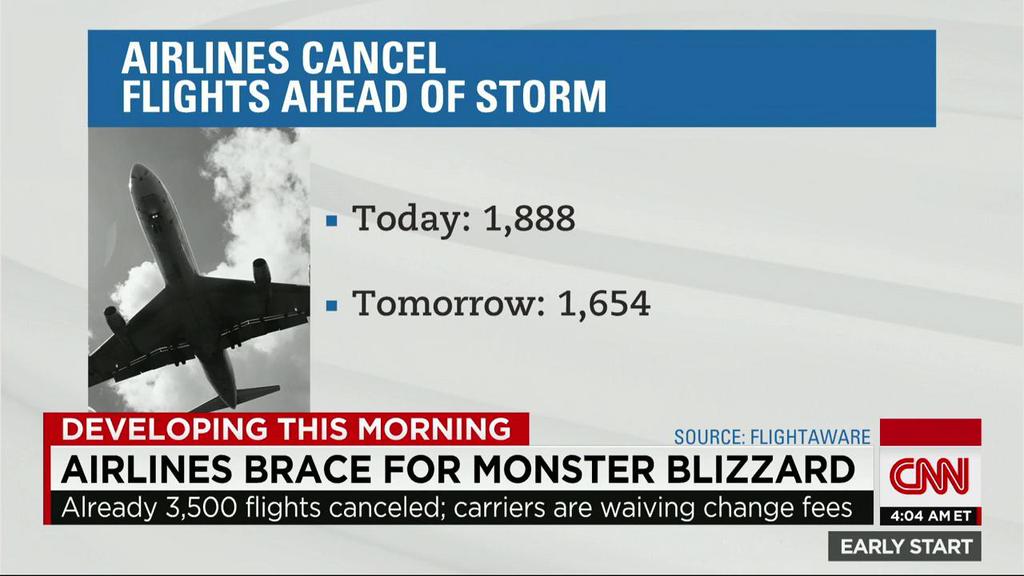 CNN's tweet photo. Has the #blizzardof2015 affected your travel plans? This is no ordinary snow storm: http://t.co/gSRqDgXtz1 http://t.co/7ShvYxFXgP