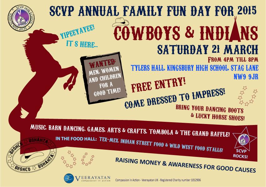 Cowboys and Indians - looks like it's gonna be another great family fun day!
#SCVPLondon