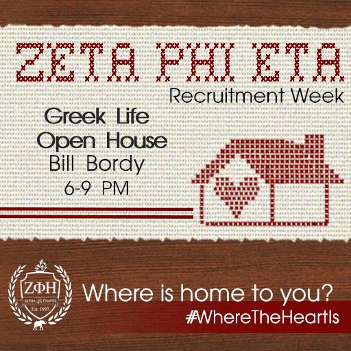 Want to know if you have a home in Greek Life? Come to the Greek Life Open House tonight! #WhereTheHeartIs