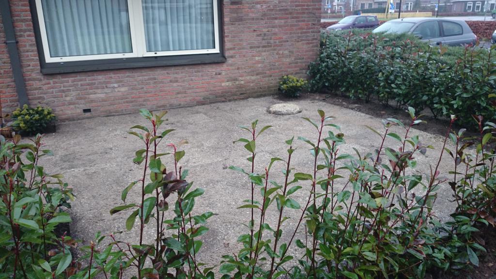 Tuinrenovatie in de winter. Klaar voor het voorjaar.