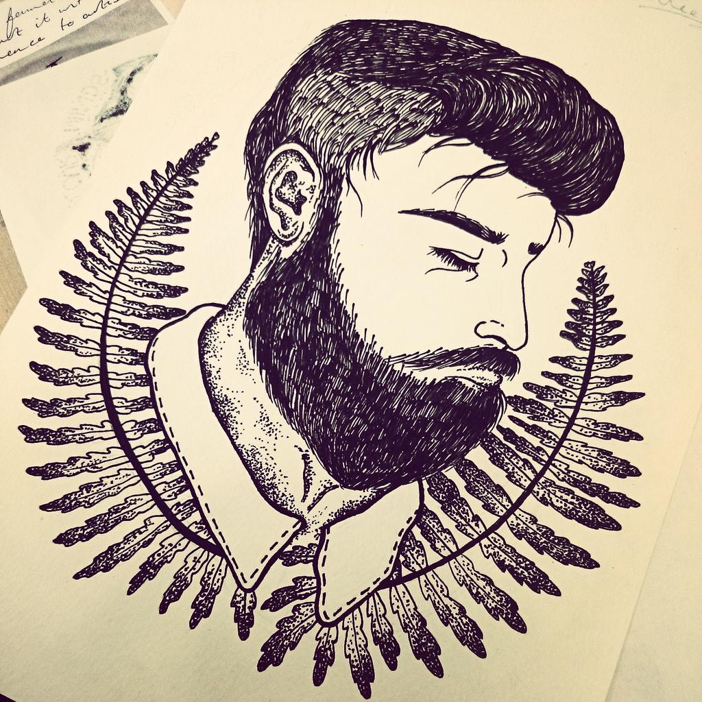 _wildling_'s tweet photo. My new illustration kind of looks like @ChrisJohnMilly 🙊👨🌿 http://t.co/zU0l0vk18G