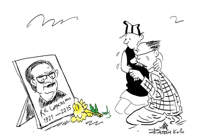 Remembering . Laxman, India's famed cartoonist of the 'Common Man' - The  Washington Post