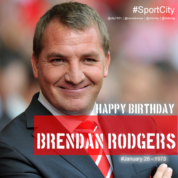 Happy Birthday to Liverpool manager Brendan Rodgers, who is 42 today with   