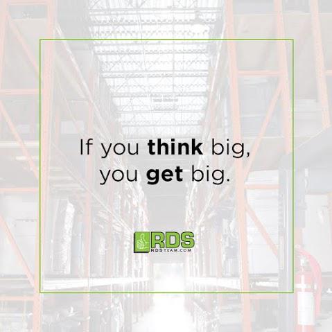 TheRDSTeam's tweet photo. "If you think big, you get big." http://t.co/0u78BLCAEg