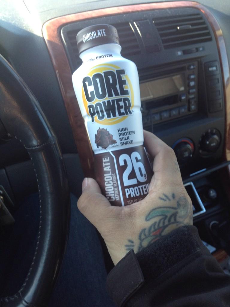 xtomthesamurai's tweet photo. Best tasting Protien on the go @CorePower #mycorepower http://t.co/OuNlPIklXX