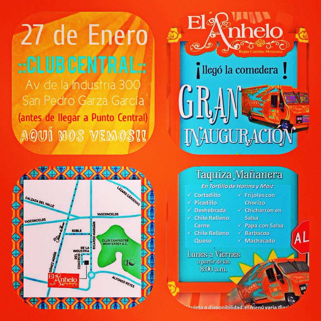 L_Anhelo's tweet photo. "Disfruta de todo en un mismo lugar"...  #ElAnhelo te espera en su nueva ubicación en Club Central @gil_escobedo http://t.co/YMo0lRyscW