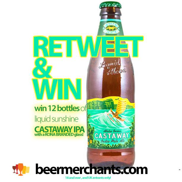 #rtandwin to enter to win 12 Bottles of  the new <a href="/KonaBrewingCo/">Kona</a> Castaway IPA, new to he UK:  beermerchants.com/kona-castaway-…