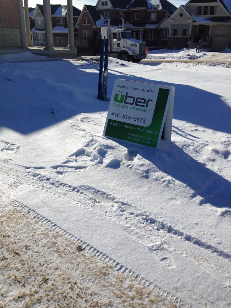 uberstorage's tweet image. On site in Orangeville today. -16 out but that won't stop today's Custom Closet install. Stay tuned for After Pics!