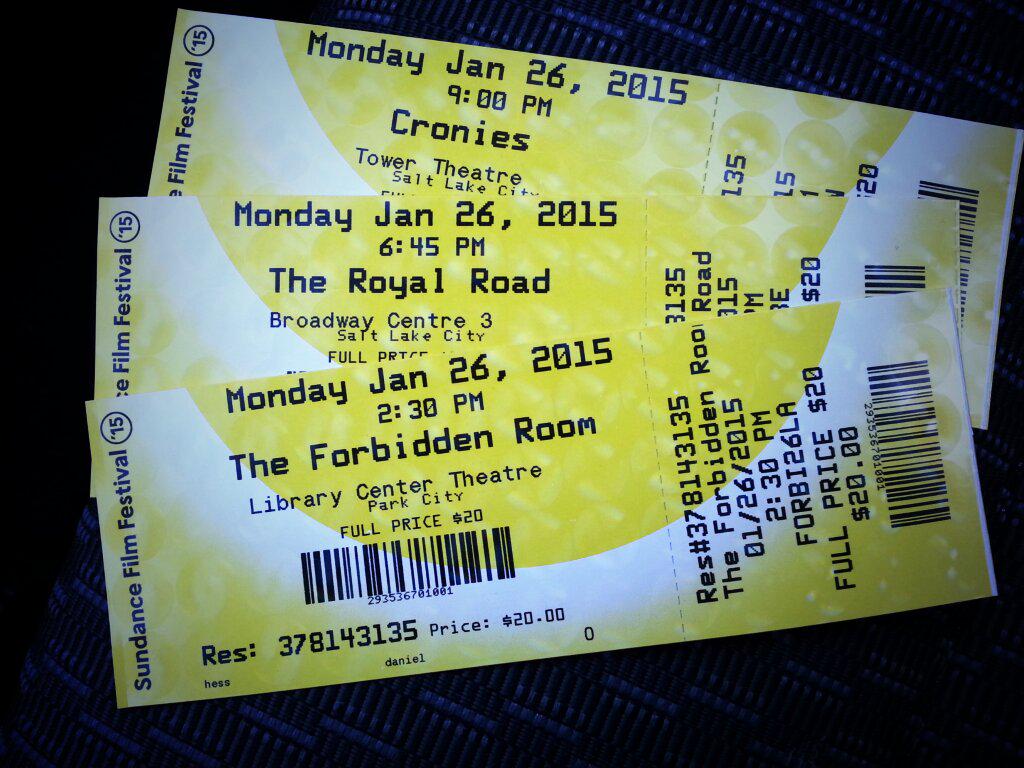 APictureShow's tweet photo. And so it begins #sundance @forbiddenroom @RoyalRoadMovie @CroniesTheMovie http://t.co/eVQdLyelxZ