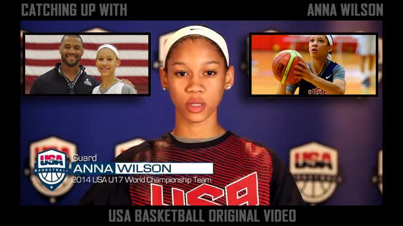 usabasketball's tweet photo. VIDEO: Catching Up w Anna Wilson - @DangeRussWilson's sister on hard work &amp; focus.

(WATCH: http://t.co/RlHc08VbqK) http://t.co/uP2IErk5En