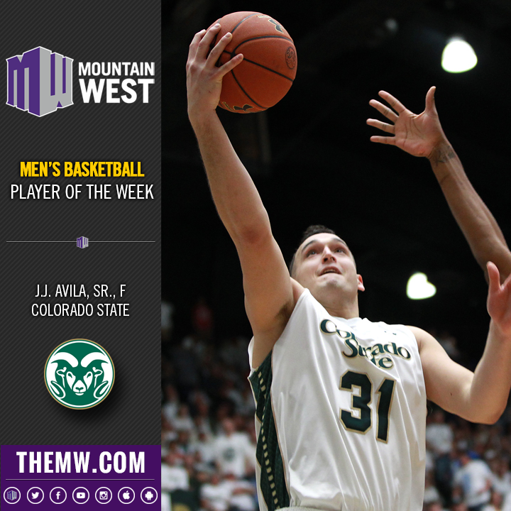 MW_MBB's tweet photo. .@CSUMensBball senior forward J.J. Avila has been named the #MWBB Player of the Week: http://t.co/AP8g2IhjRo