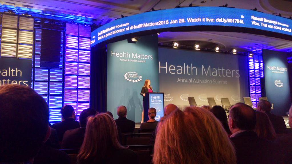 DanMunro's tweet photo. Great start of 4th Annual Clinton Health Matters Initiative by @RainHenderson 4 @ClintonFdn at #HealthMatters2015 http://t.co/cYbiv1SMqi