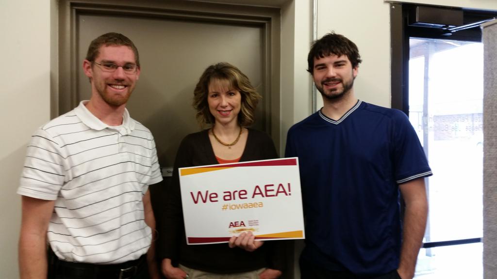 krandall42's tweet photo. We are AEA! @KeystoneAEA #iowaaea http://t.co/X4InXuSDUy http://t.co/9b6i3gPYy6