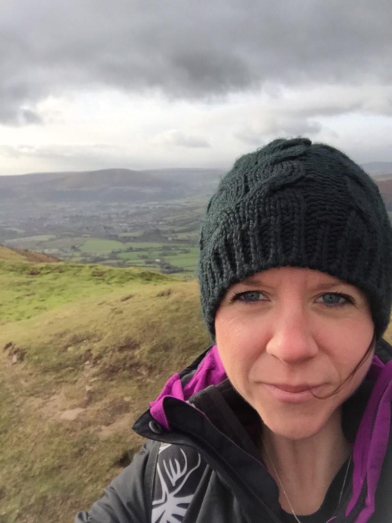 hayleyburfoot's tweet image. Beanie hat on.... Don't care how stupid I looked, bliming freezing up there!! #highup #steepclimb #TheSkirrid