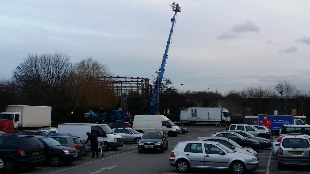 Warner Bros filming something at work. I was hoping it was Hollyoaks or somink