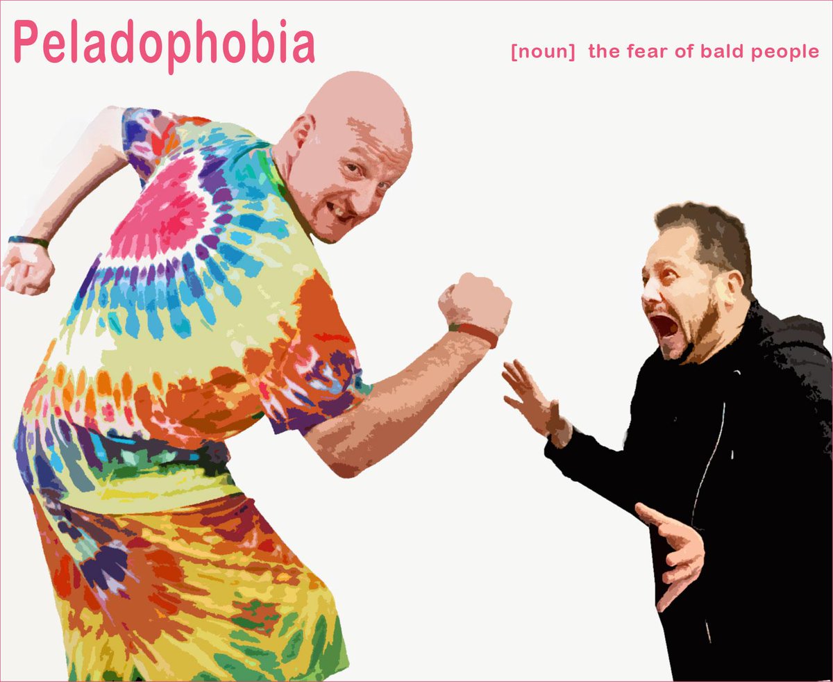 RANDOM FACT: Peladophobia is the fear of bald people.