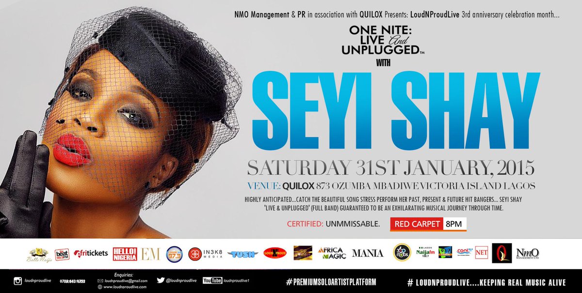 caramelchicNg's tweet image. LIVE&amp;amp;UNPLUGGED @iamseyishay #BOSSETTE #THURS29JAN @ClubQuilox 8PM @HelloNigeriaMag @IN3K8Media @360Nobs @937RhythmFm