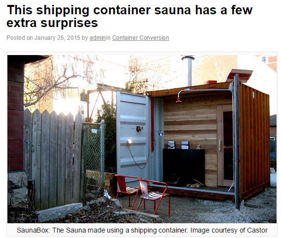 Check out this sauna made from a shipping container! adaptainer.co.uk/container-conv…