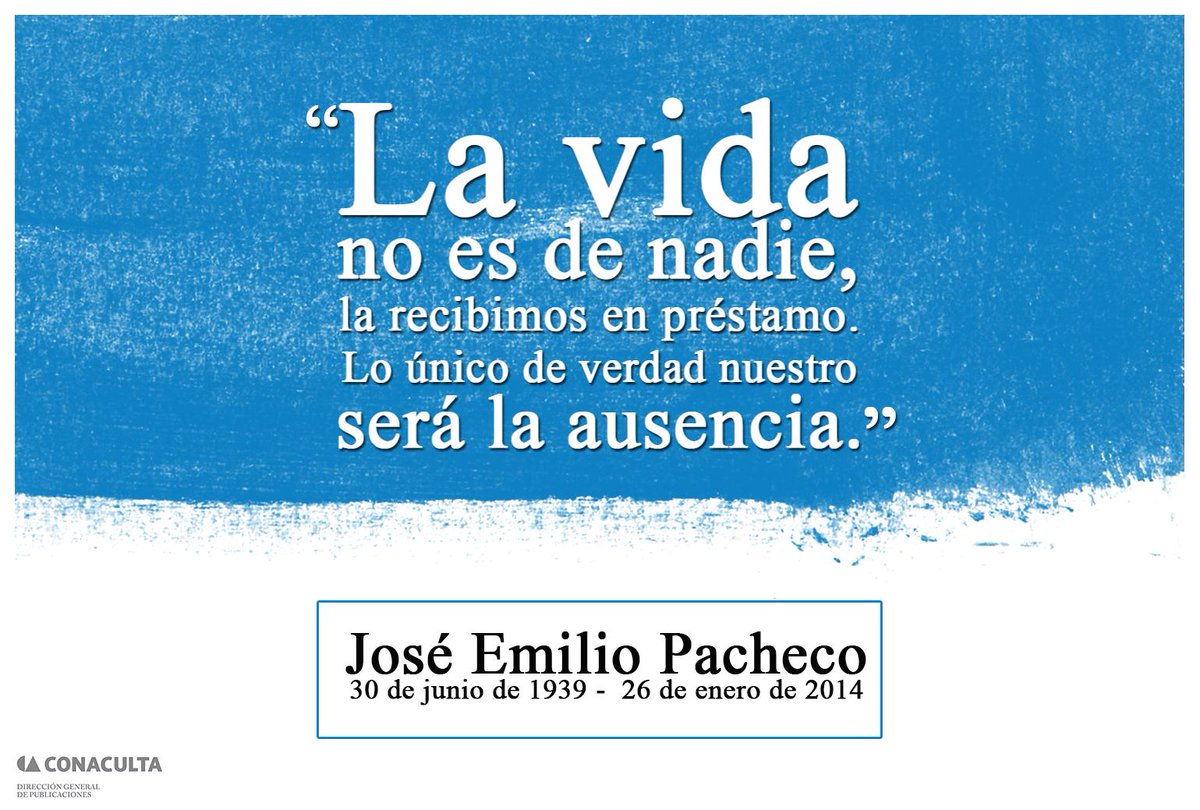 Libros_Mexico's tweet photo. A un año de su muerte, recordamos al escritor mexicano, José Emilio Pacheco, ganador del premio Cervantes en 2009. http://t.co/dxvPmEPjkz