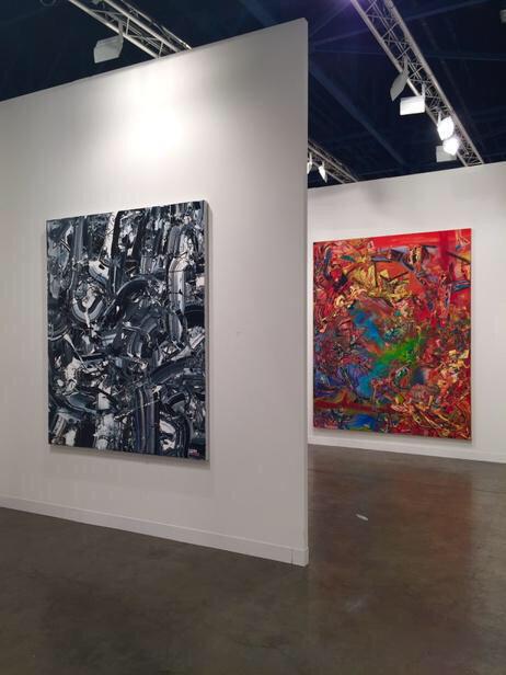 ArtBasel's tweet photo. Paintings by Michael Reafsnyder + Iva Gueorguieva at @525W22 #ABMBgalleries #ArtBasel http://t.co/gLg2E7zyMb
