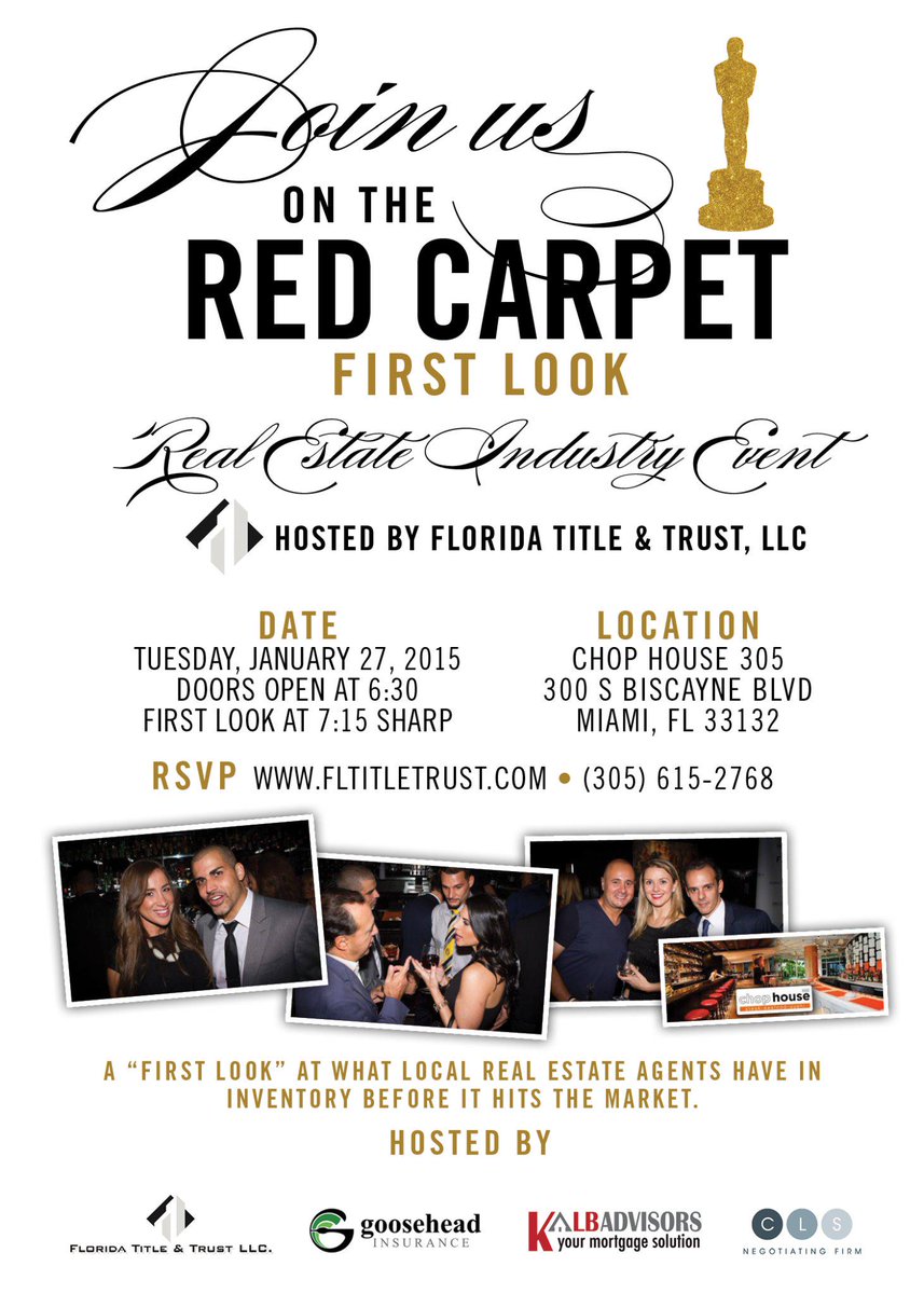 FLTitleTrustLLC's tweet photo. Makre sue to rsvp....
http://t.co/biWRDiYJ8K http://t.co/9L1C0omFj1