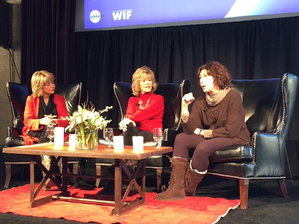 JackiZehner's tweet photo. 3 true goddesses in film and media! @patpaley @Janefonda @LilyTomlin #sundance http://t.co/HTnOjUsXeg
