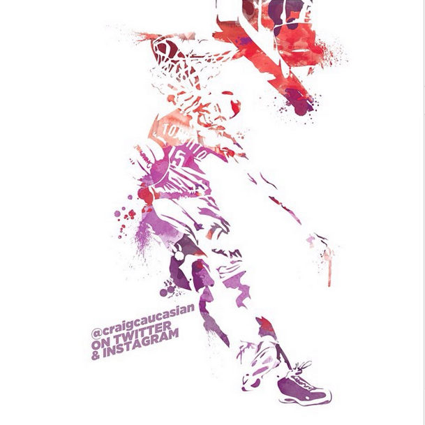 Happy Birthday to Vince Carter. Vinsanity, Half-Man Half-Amazing, Air Canada or simply Vince. Art by 