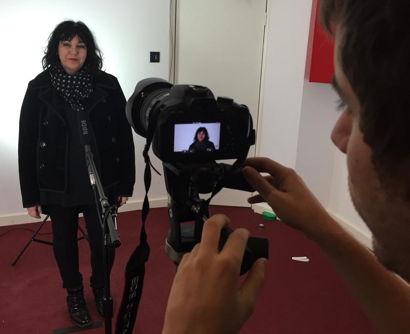 AlisonHernandez's tweet photo. Sophie @MillieAndme1 vamps it up on camera at #TSMCafe http://t.co/7IgSoRN4f0