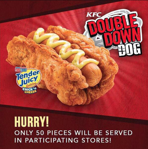 DMVFollowers's tweet photo. KFC locations around the DMV will be serving the new “Double Down Dog”. WTHHH http://t.co/LpRaP39ddO
