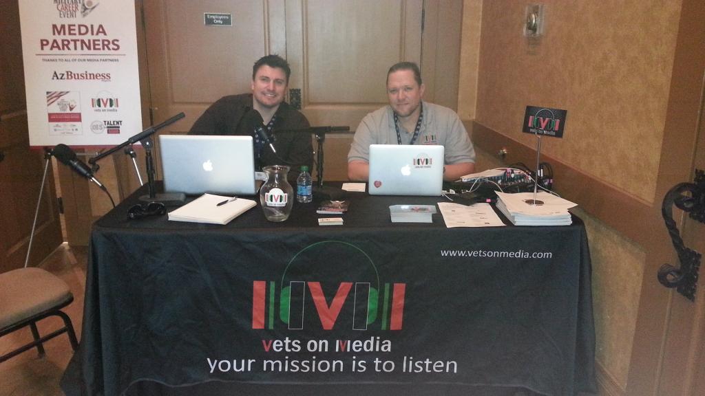 BestCompaniesAZ's tweet photo. Great to have @VetsOnRadio @VetsOnMedia at our military career event! #jobs4vets http://t.co/z84iXVT53G