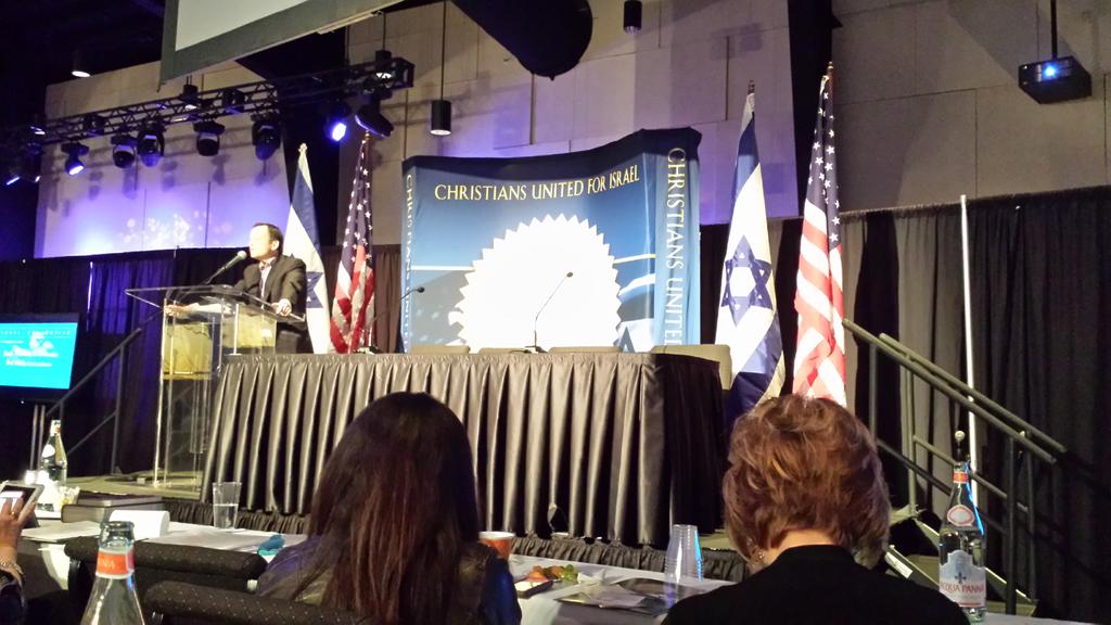 TimBurt's tweet photo. Listening to David Brog share the awesome report of the great work Christians United for Israel #CUFI is doing! @CUFI http://t.co/3gks0P4iXJ