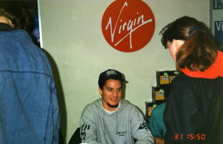 AColbert's tweet photo. @FaithNoMore Some old pics from a your Angel Dust signing in Dublin's Virgin Megastore... http://t.co/POXOKwf044