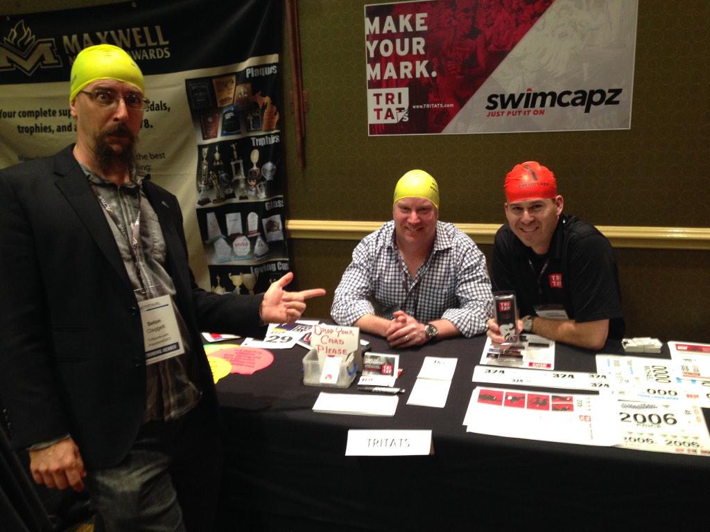 TriTats's tweet photo. Love being a sponsor at #TBIConf. Stop by and say hi. #triathlon #triathlete #tritats #swimbikerun #NoSharpies http://t.co/6CGnnyTo7n