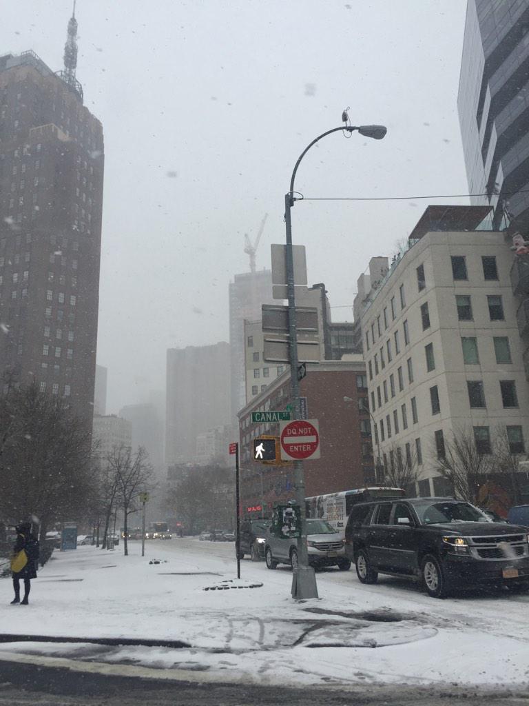 Travel bans will be in effect after 11 pm for NYC. No non emergency vehicles will be allowed on roads. #NYCblizzard