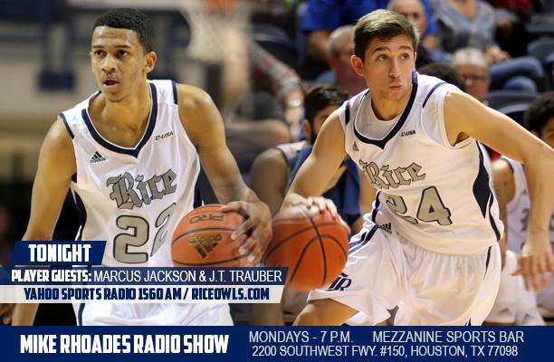 RiceMBB's tweet photo. TONIGHT: Mike Rhoades Radio Show at Mezzanine Sports Bar! http://t.co/OqpzcFVGvn
