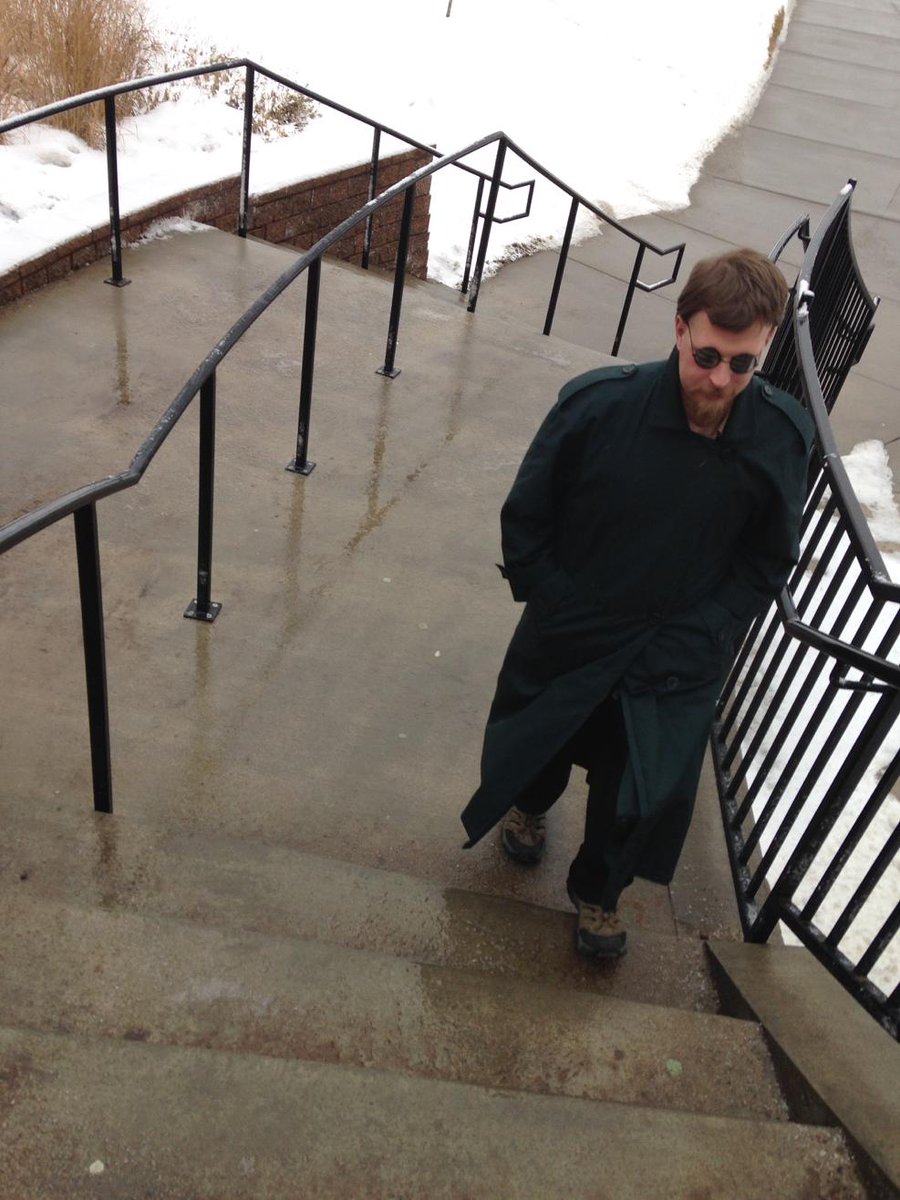 RyanBuechner's tweet photo. Spotted the Chosen One by the library today. #100percentno http://t.co/P8DYiCe1w2
