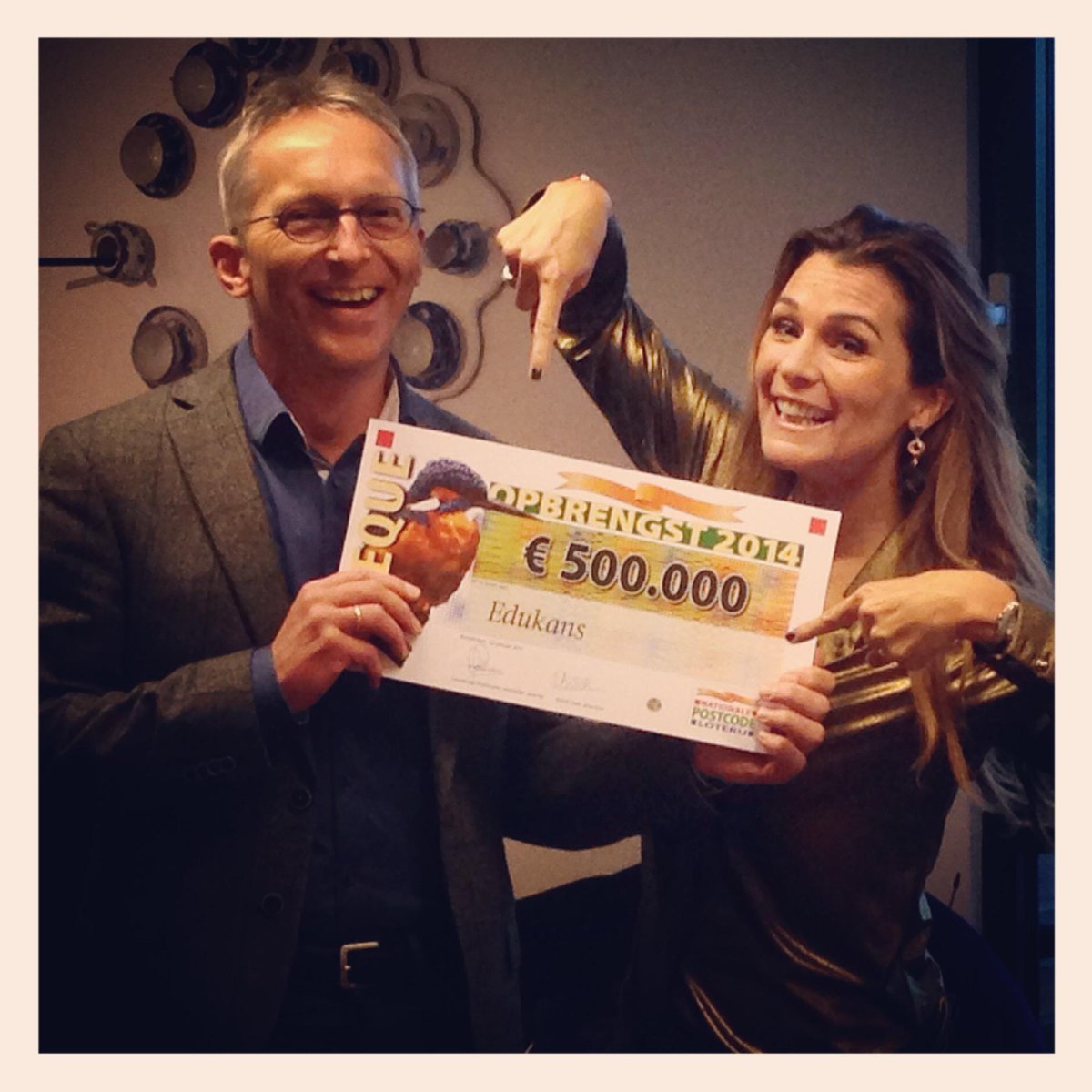 SUPER! @edukans beneficiënt @postcodeloterij #goedgeldgala, €500.000 voor goed onderwijs aan kinderen wereldwijd!
