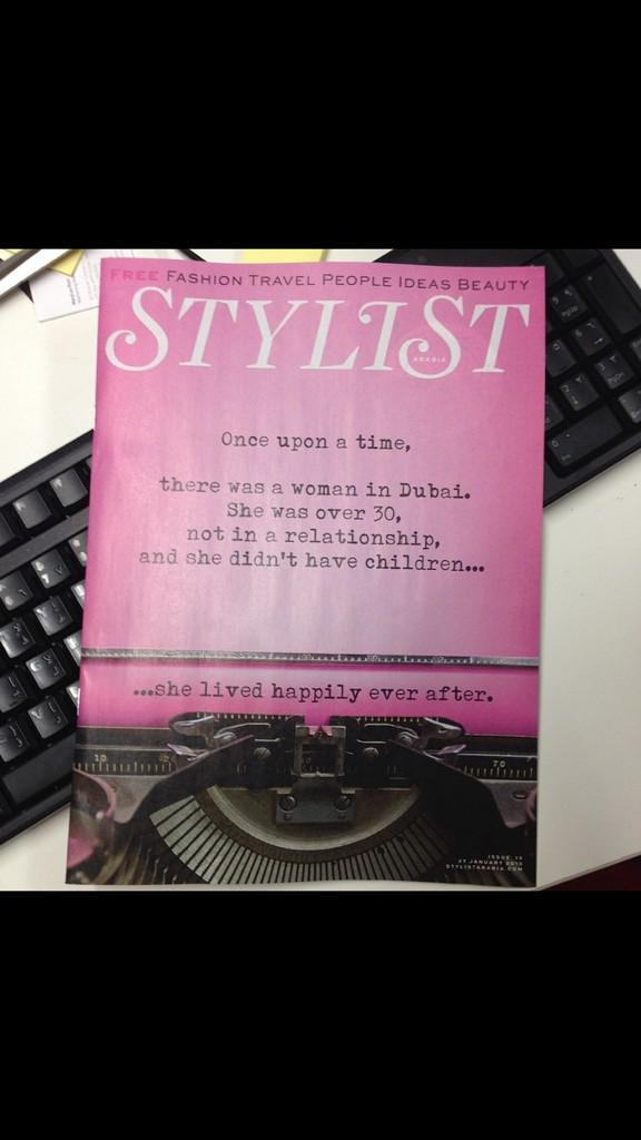 LydiaSouthern's tweet photo. Very proud of Editor @devinderbains for this brilliant @Stylist_Arabia cover. #dewinner http://t.co/1sL0JeETEW