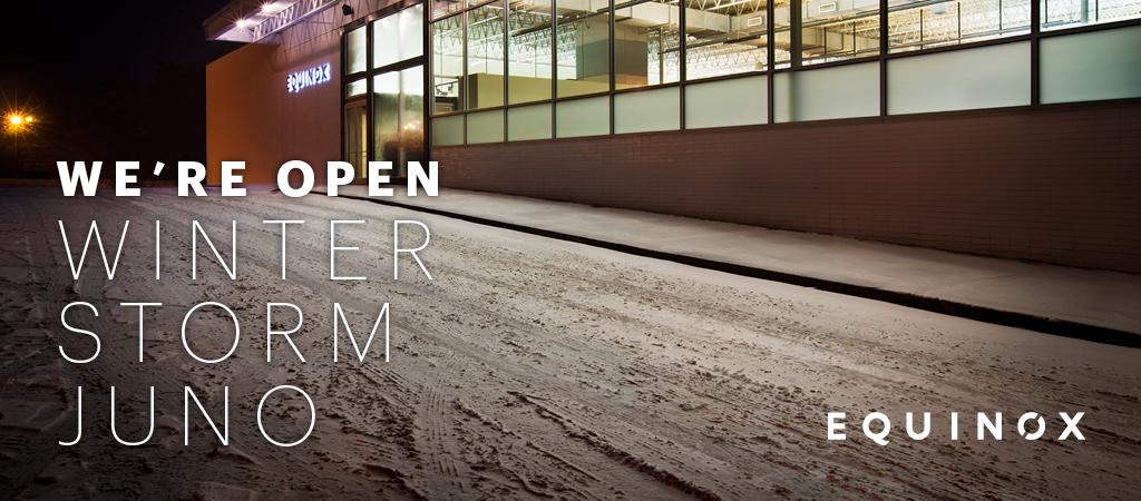Equinox's tweet photo. MEMBER ALERT: We're OPEN. Check back for real-time updates or call your club for info on schedules &amp; service changes http://t.co/6WEY2Pj5Wm