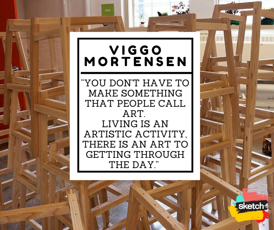 SKETCHToronto's tweet photo. #withlove #sketchtoronto #viggomortensen #stoolschool http://t.co/KmLKNaOZpY