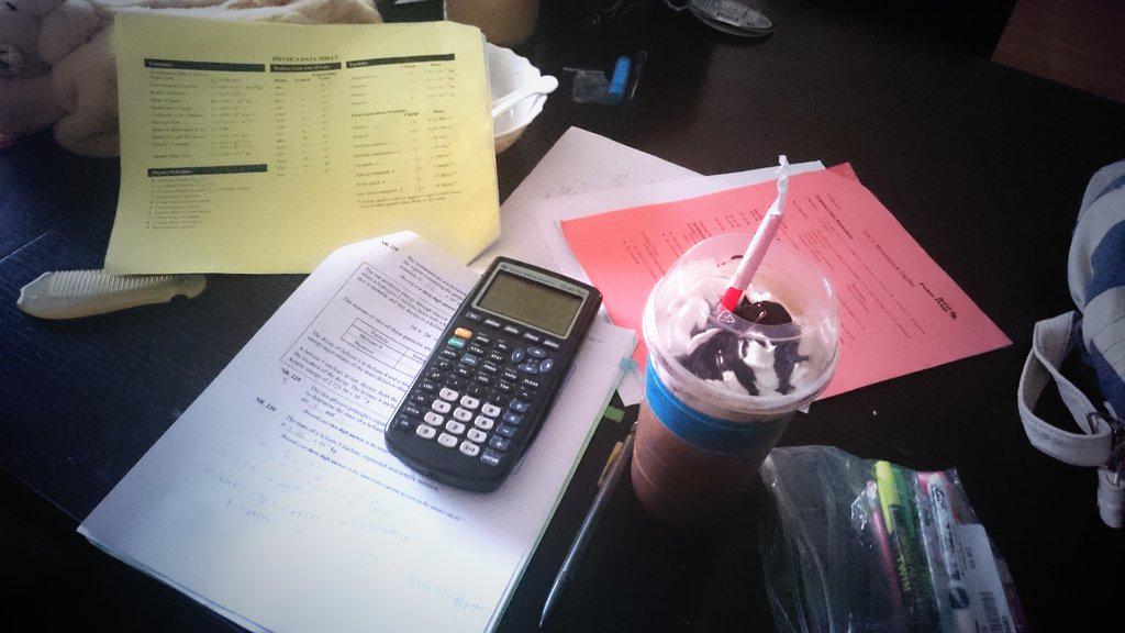 thenchantedtale's tweet photo. Studying for physics diploma tomorrow :( at least brothers are good for something. Got me something from timmies ♥ http://t.co/9TArFh7J6u