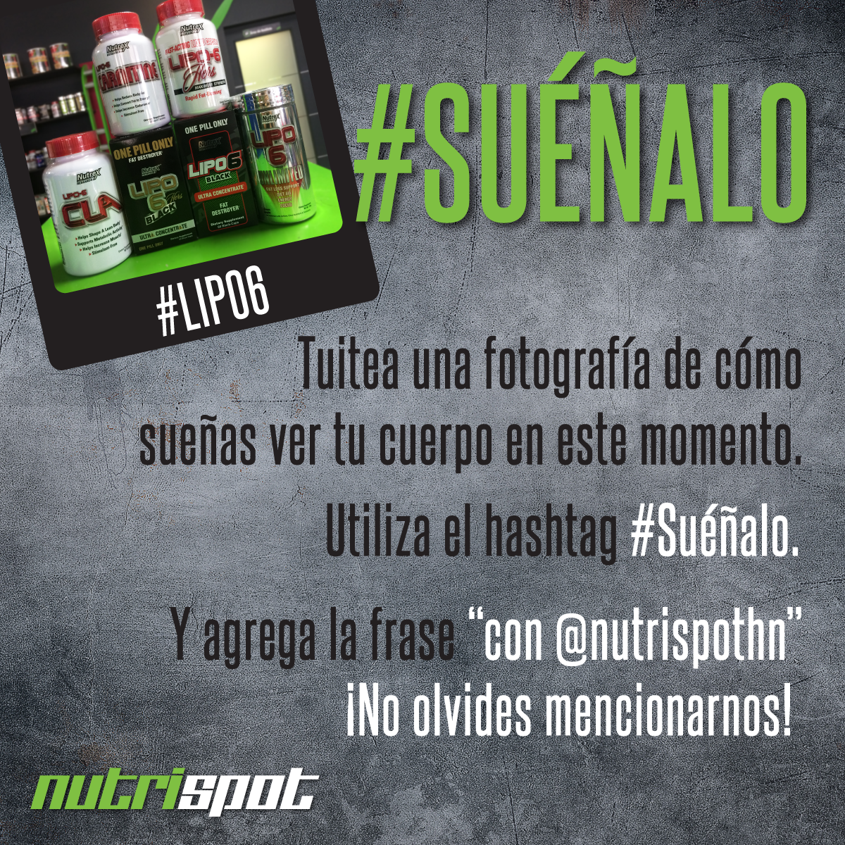 nutrispothn's tweet photo. ¡Comienza a participar! ¡#GanaQuemadorDeGrasa! #Lipo6 #Suéñalo #Nutrispot ;) http://t.co/3ncjLXhfZ4