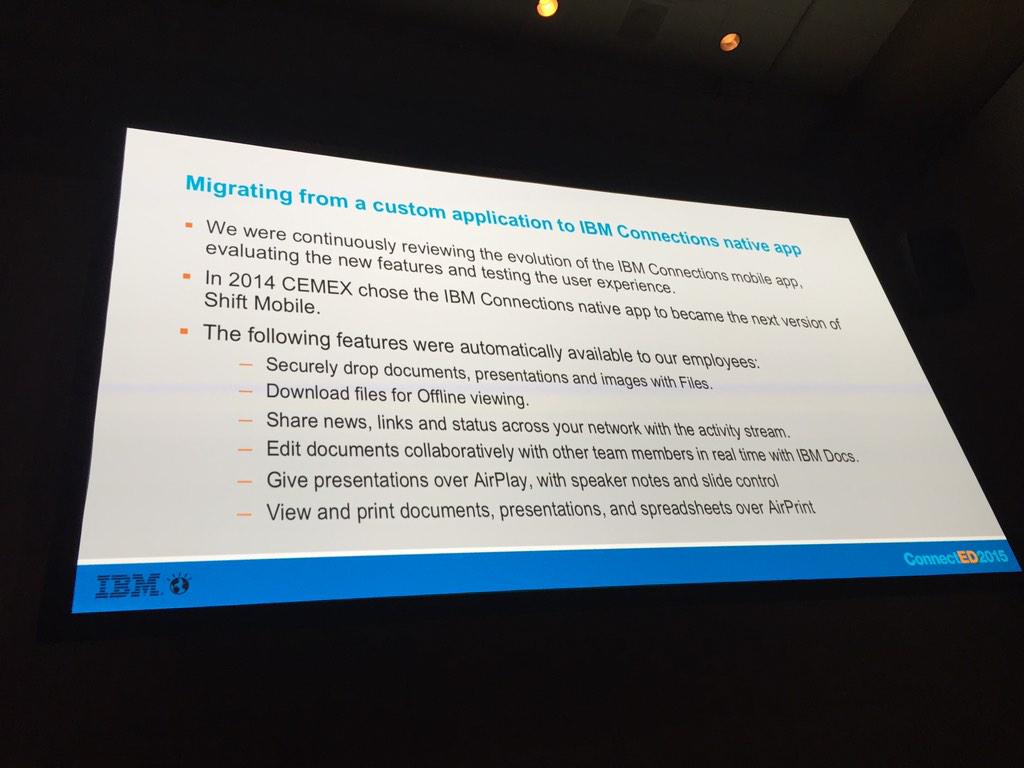 marcbulandr's tweet image. Leveraging the power of the #AppleandIBM to improve the mobile #socialbusiness experience #IBMConnectED #NewWayToWork