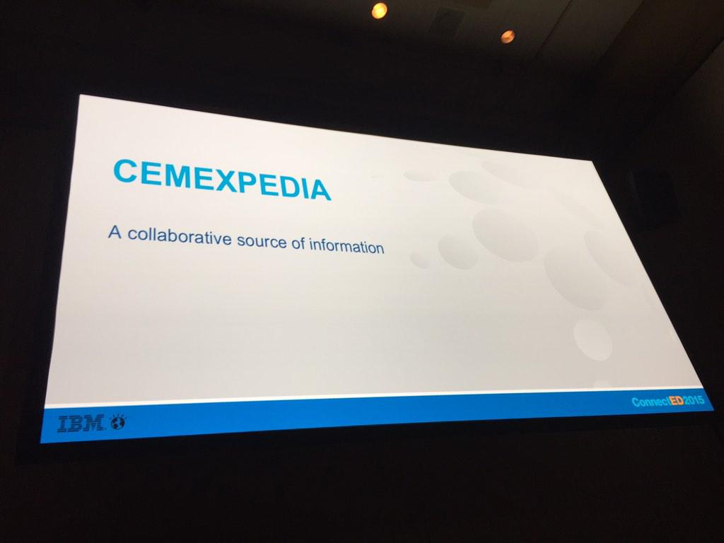marcbulandr's tweet image. The vision behind Cemexpedia, to enhance #socialbusiness collaboration #IBMConnectED #NewWayToWork