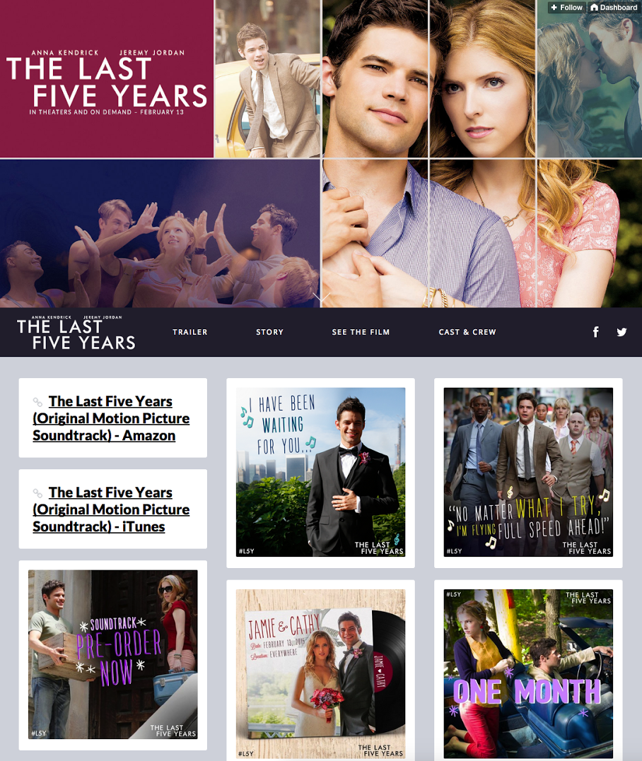 Last5YearsMovie's tweet photo. For all things #L5Y, be sure to follow us on Tumblr! http://t.co/cZrlPX9kkK http://t.co/o5d8MWl4aC
