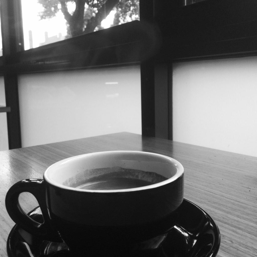 Early morning <a href="/DiBellaCoffees/">Di Bella Coffee</a> at Foxtrot, a little cafe tucked away in industrial corner of South Melbourne.