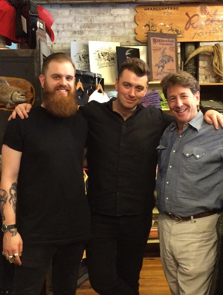 RockmountRW's tweet photo. Sam Smith hits #Rockmount Ranch Wear while on #InTheLonelyHour tour in #Denver #Colorado! http://t.co/HwA9Q4VmIx